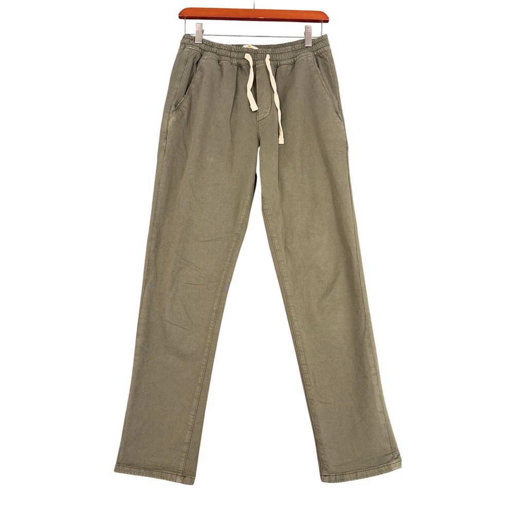 Marine Layer Pull On Chino Pants Olive Green Womens S Drawstring Waist Coastal